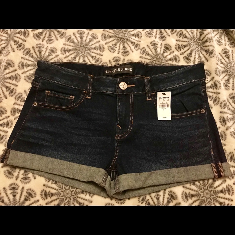 Slim Fit Express Jean Shorts